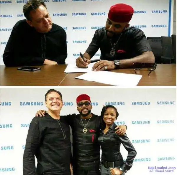 EME boss, Banky W renews contract with Samsung